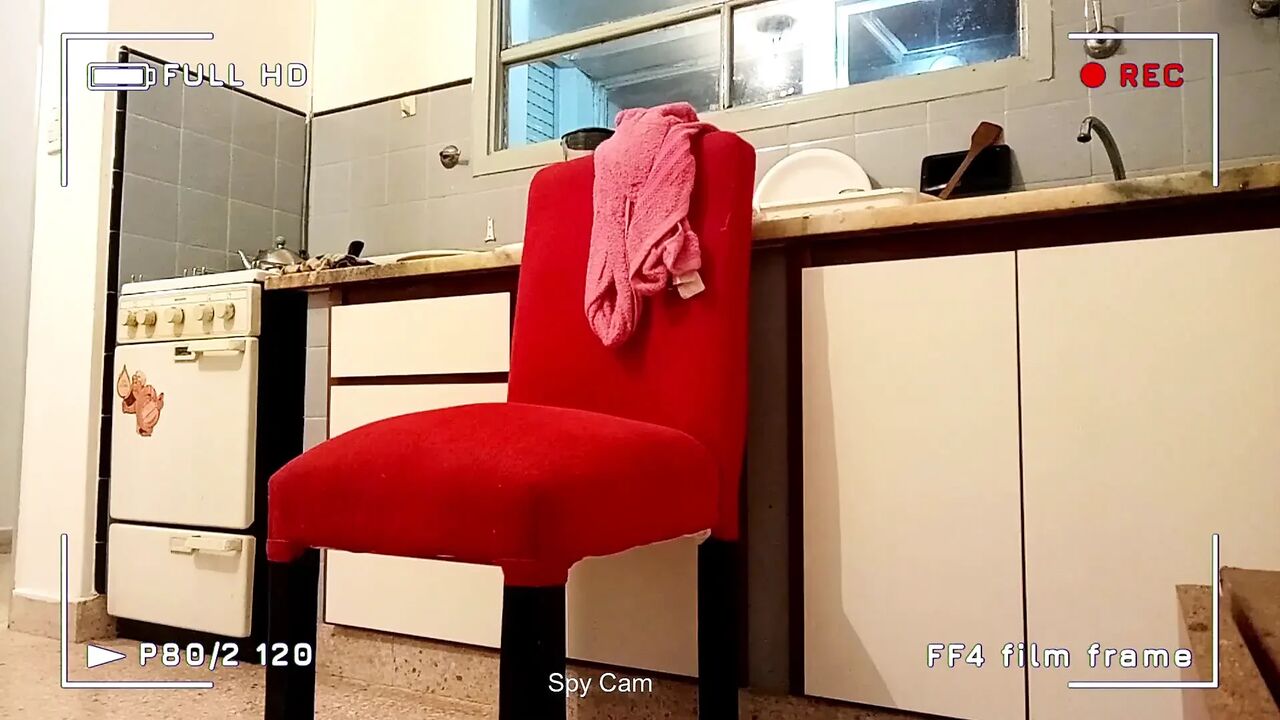 Sex Scene in the Kitchen, with a Very Curvy Young Woman