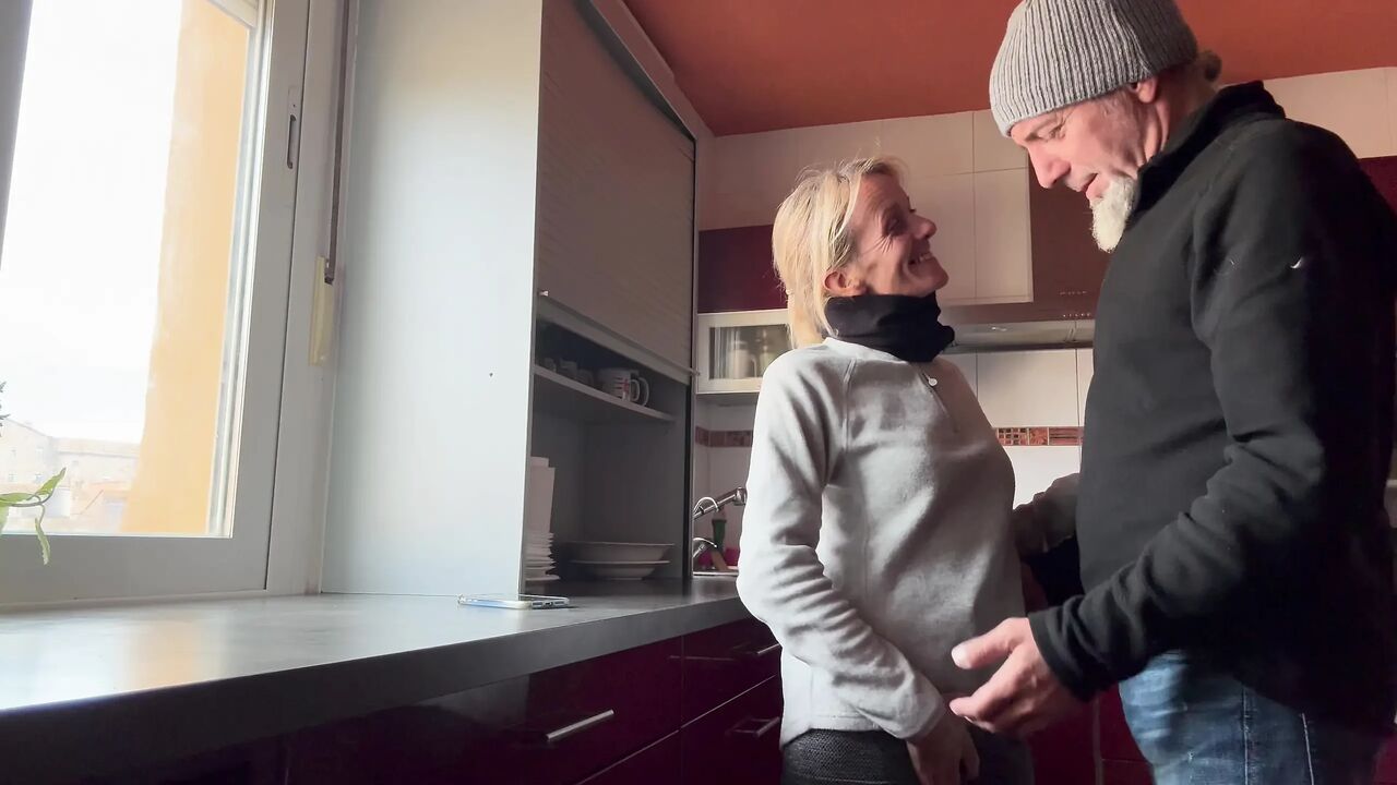 Horny Wife in the Kitchen Wants Me to Season Her Rabbit