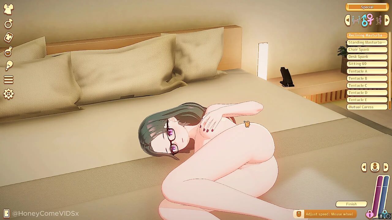 HoneyCome - I caught her masturbating on my bed