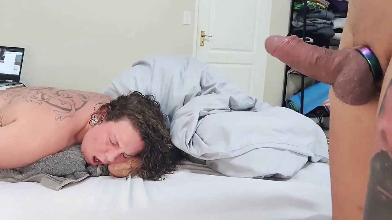 My Wife Love to Be a Slut in Cam - the Sloppy Deepthroat Blowjob
