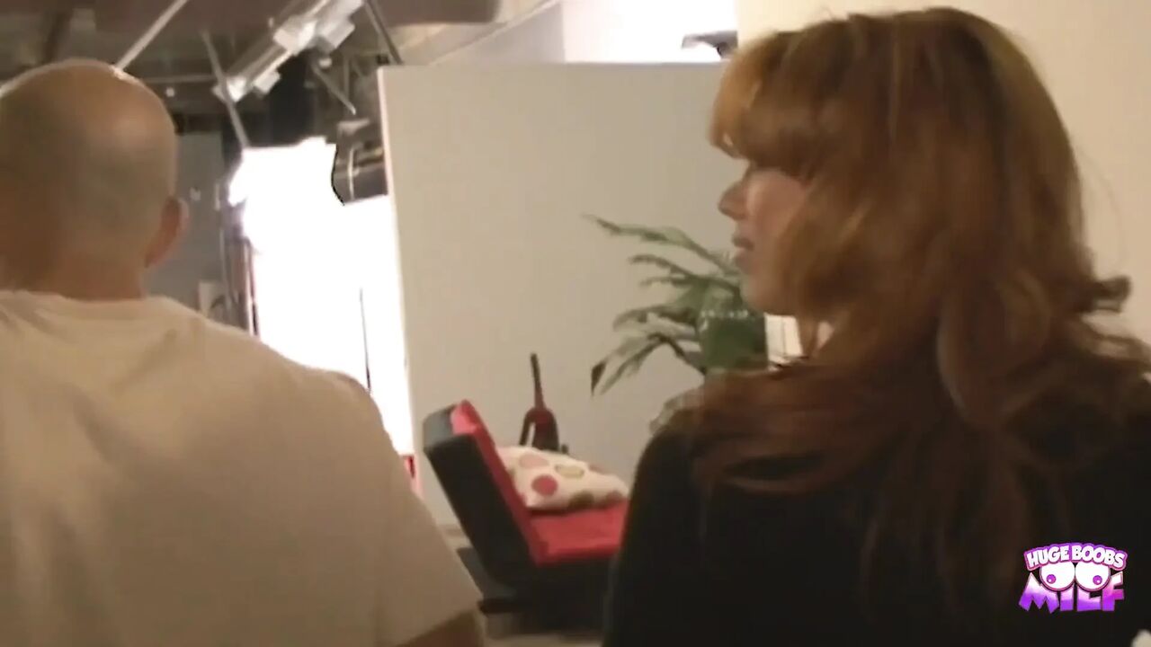 Extremely Beautiful Redhead MILF with Big Boobs Fucks with Handsome Guys in Her Spare Time.