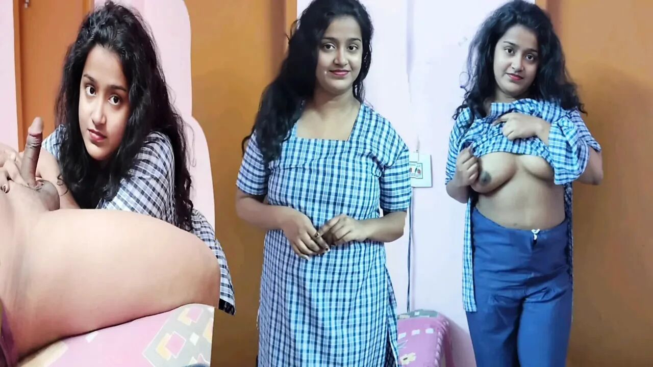 Desi Stepsister was curious to know what grown ups do in a closed room and enjoy so much