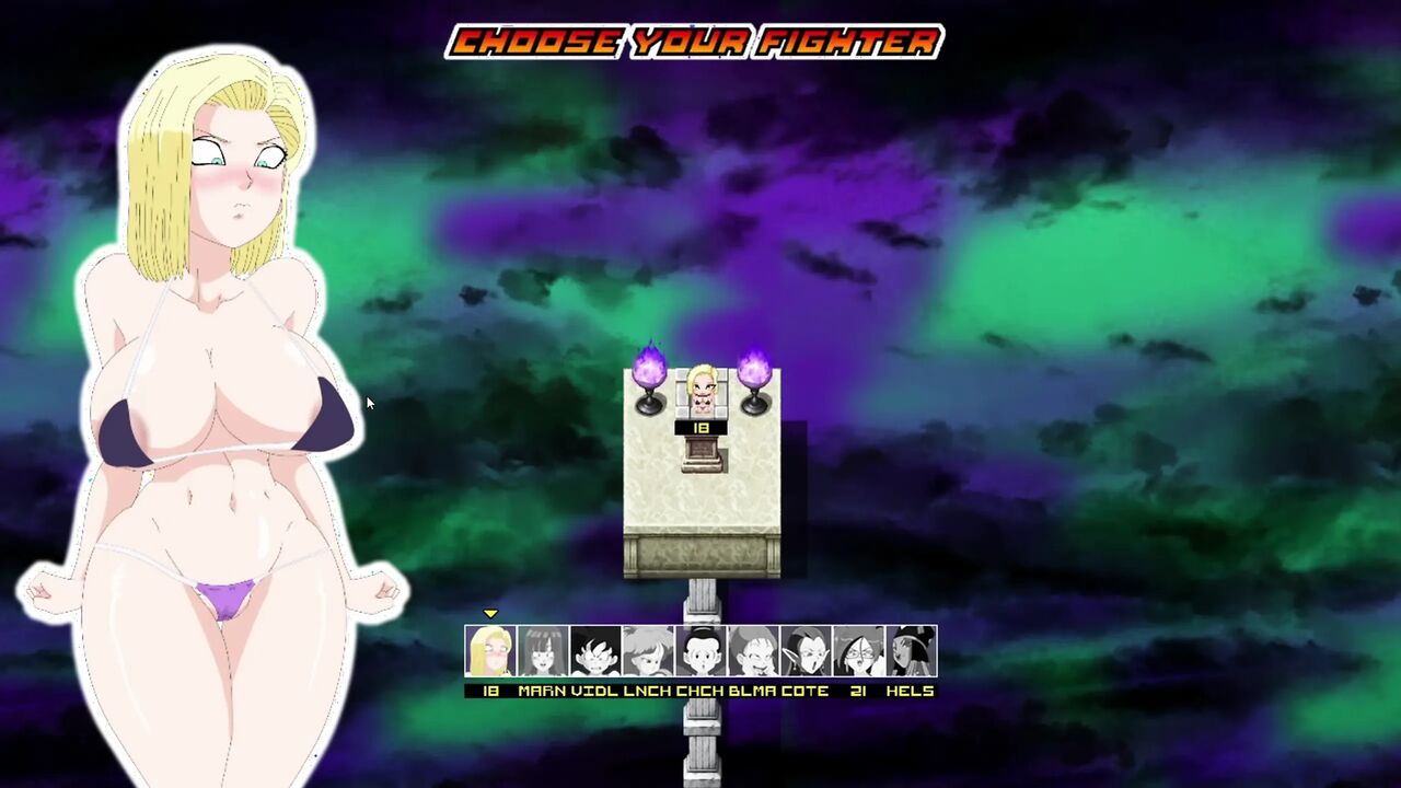 Super slutz tournament - Roshi fucking Android 18 Krillin's Wife at the end of the tournament