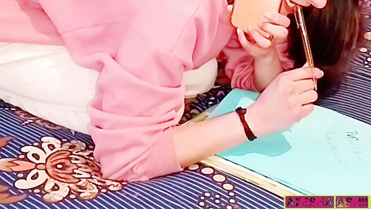 Watch this horny beauty student masturbate to multiple intense orgasms
