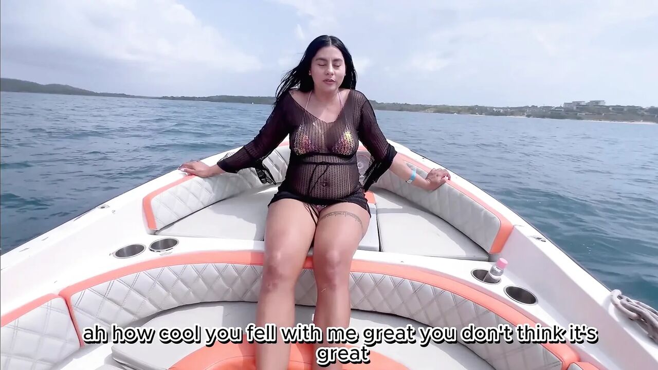 Cheating Wife with Big Tits Fucked Mercilessly on a Boat