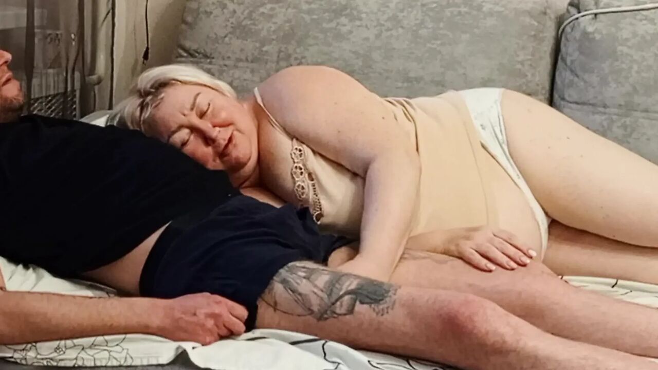 Insatiable stepmom sucks cock and swallows cum