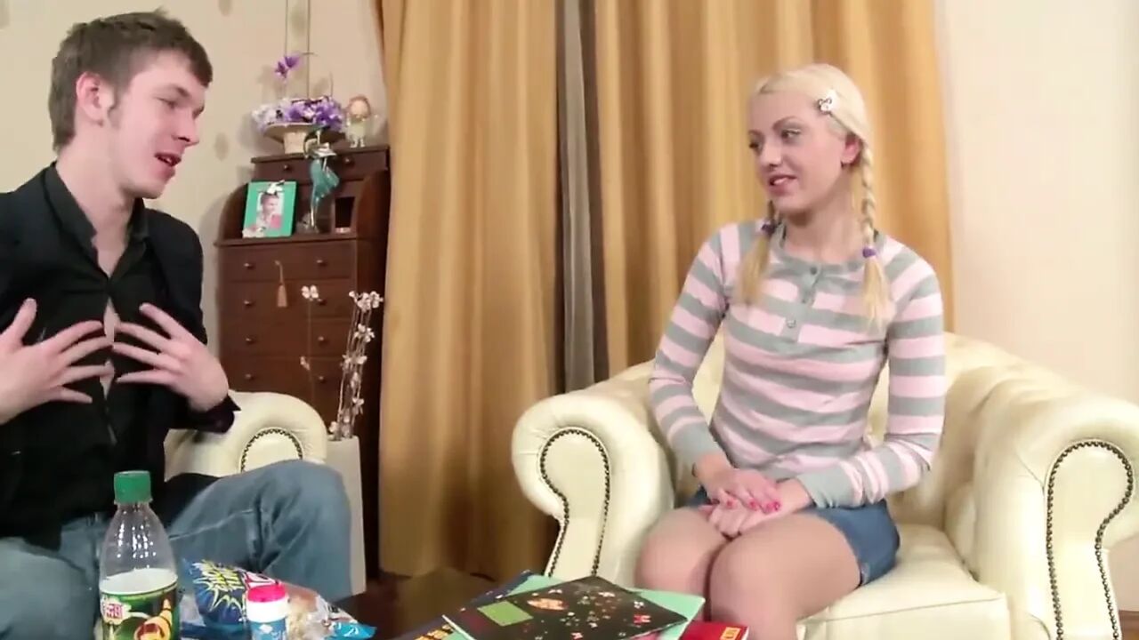 Sexy blonde petite loves big cock in ass in pussy in mouth
