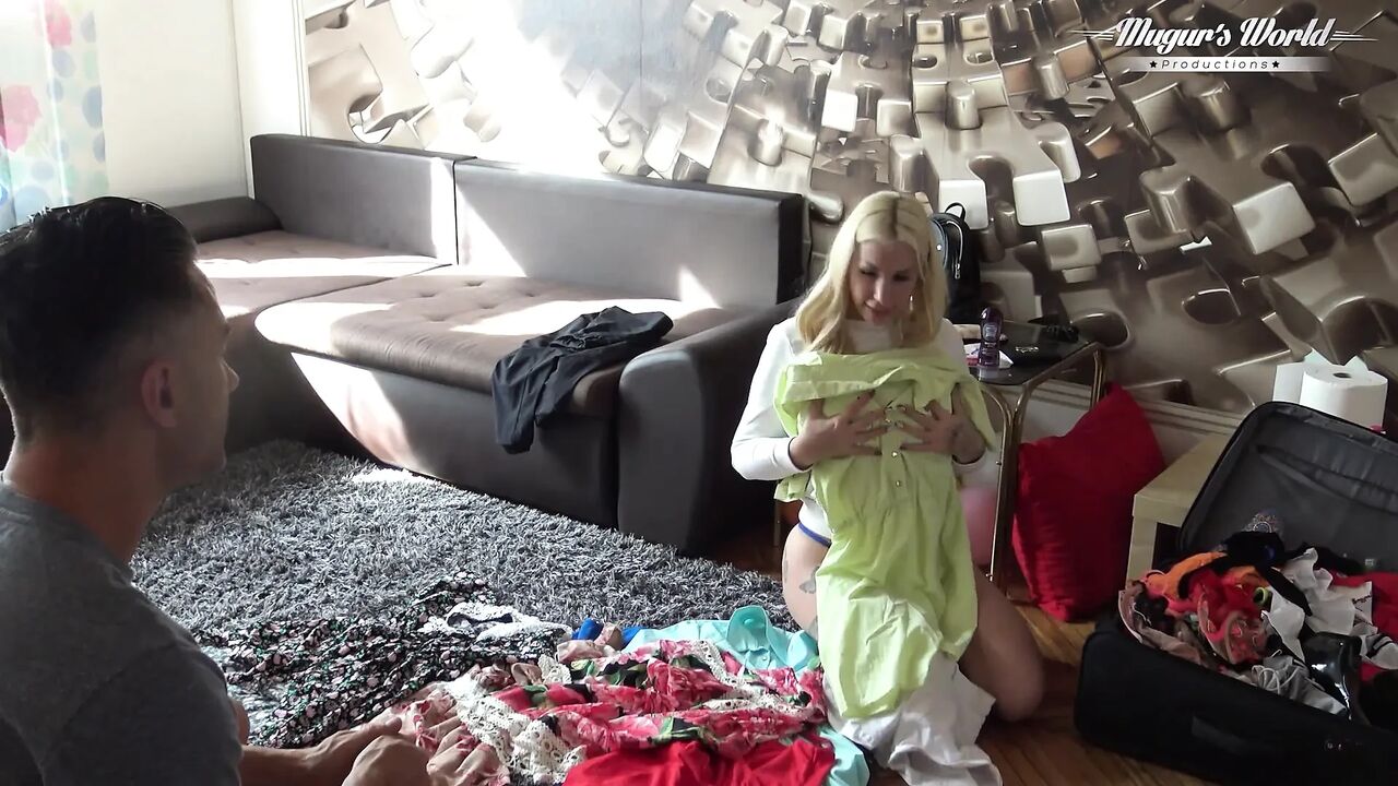 Behind The Scenes Of Busty blonde Kyra Hot Massage & Fuck