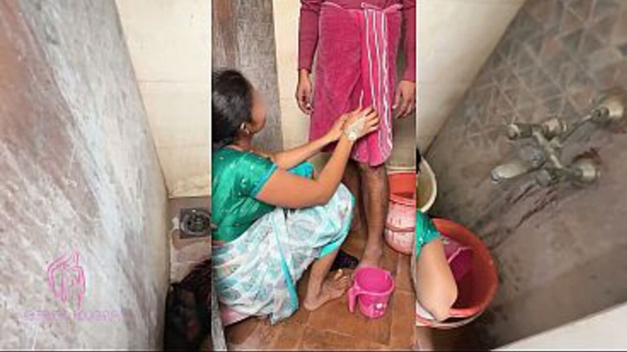 Komal was washing clothes, her brother-in-law had ruined it by spilling his semen on her, she called Nirma and cleaned it.