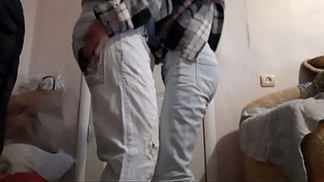Married lesbian friends secretly have sex while their husbands watch football in the next room