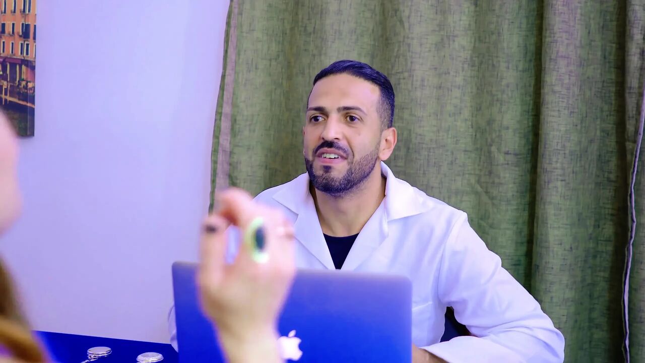 Young Redhead Seeks Help From the Doctor and Ends up Him in the Office