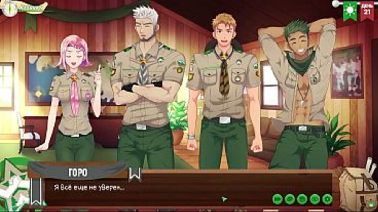 Game: Friends Camp, part 32 - Situation with the camp (Russian voiceover)