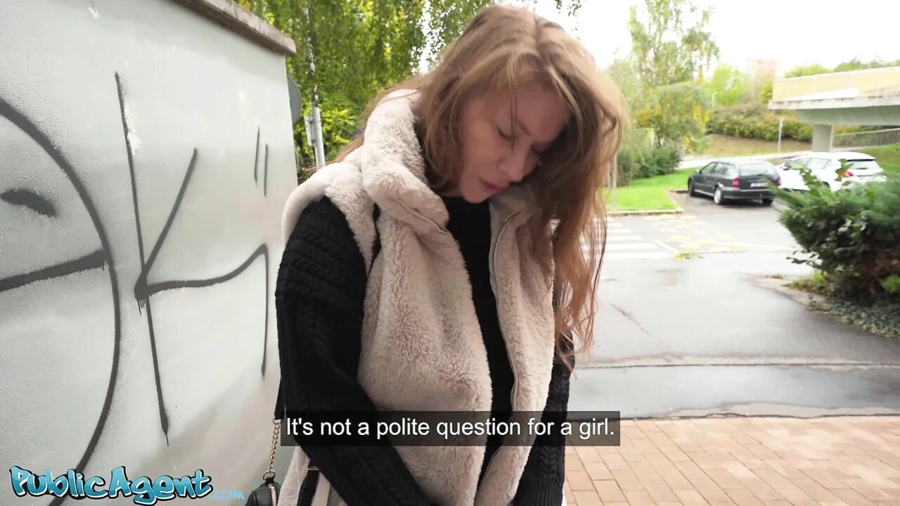Public Agent - Big naturals Russian MILF POV blowjob fast hard fuck with total stranger