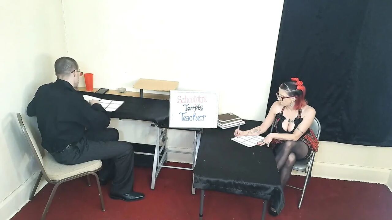 Student Girl Tempts Teacher