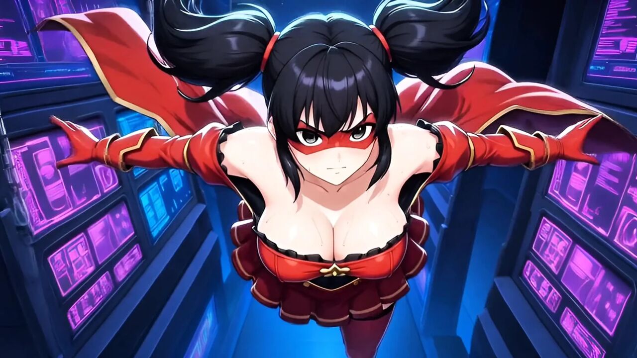 "Busty Superheroine Suspended Bondage – Creamy Wet Self-Rubbing Orgasm Hentai"