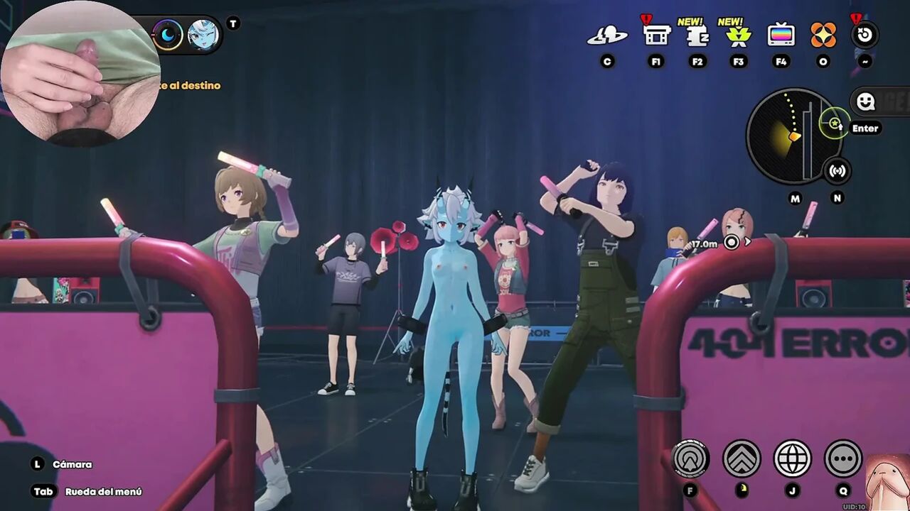 A small and beautiful Japanese oni girl, gets horny and strips, making my dick hard (Zenless Zone Zero Gameplay 4)