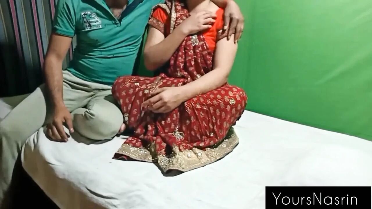 Beautiful Wife Waiting For Her Husband In Sharee.