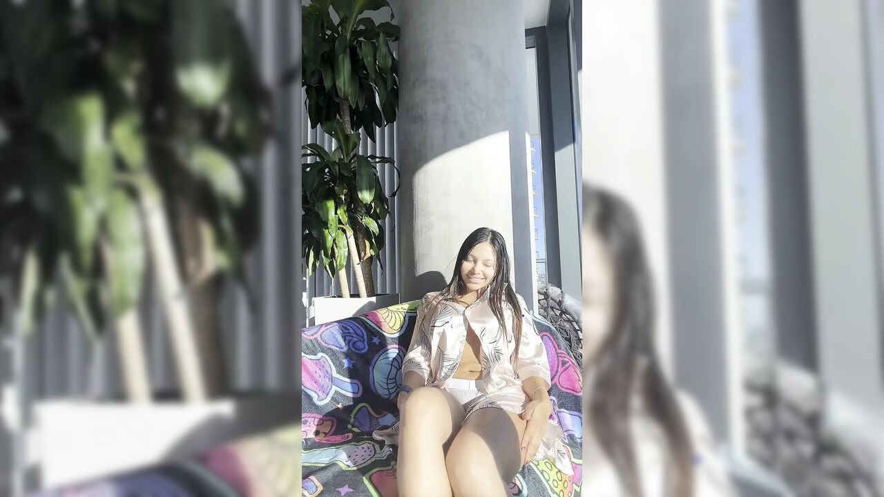 Hot Latina Takes Her Blue Vibrator and Squirting Out of Her Little White Panties