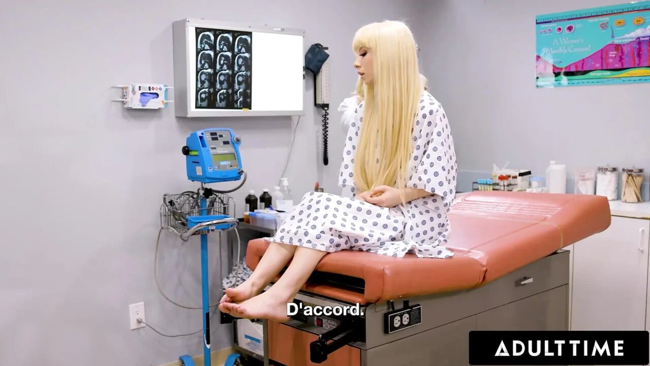 ADULT TIME - Kenzie Reeves Super Soaks Her MILF Doctor With Pussy Squirt! - FRENCH SUBTITLES