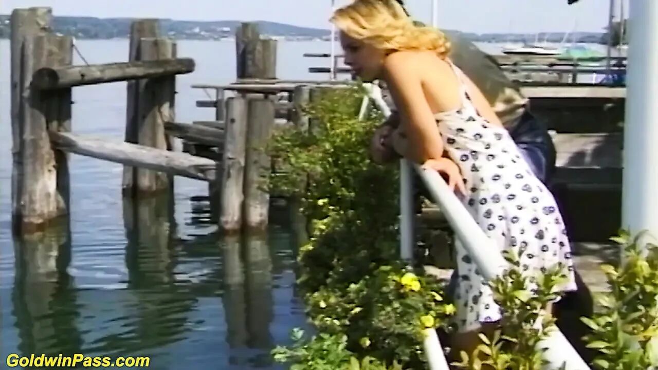 Horny German couple loves outdoor sex at the boat