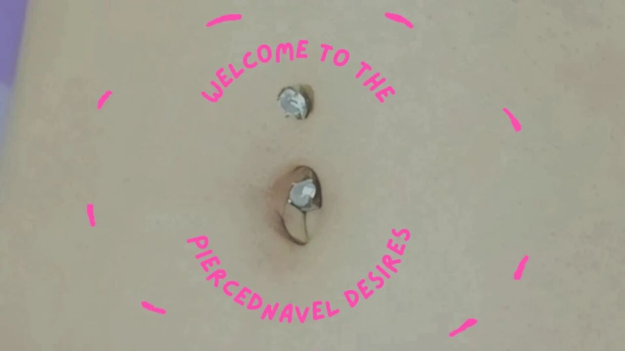 Navel Ring Licking And Play
