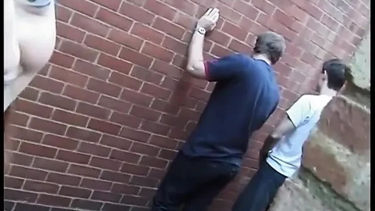 Two Guys Jerking off Degenerates Into Foursome