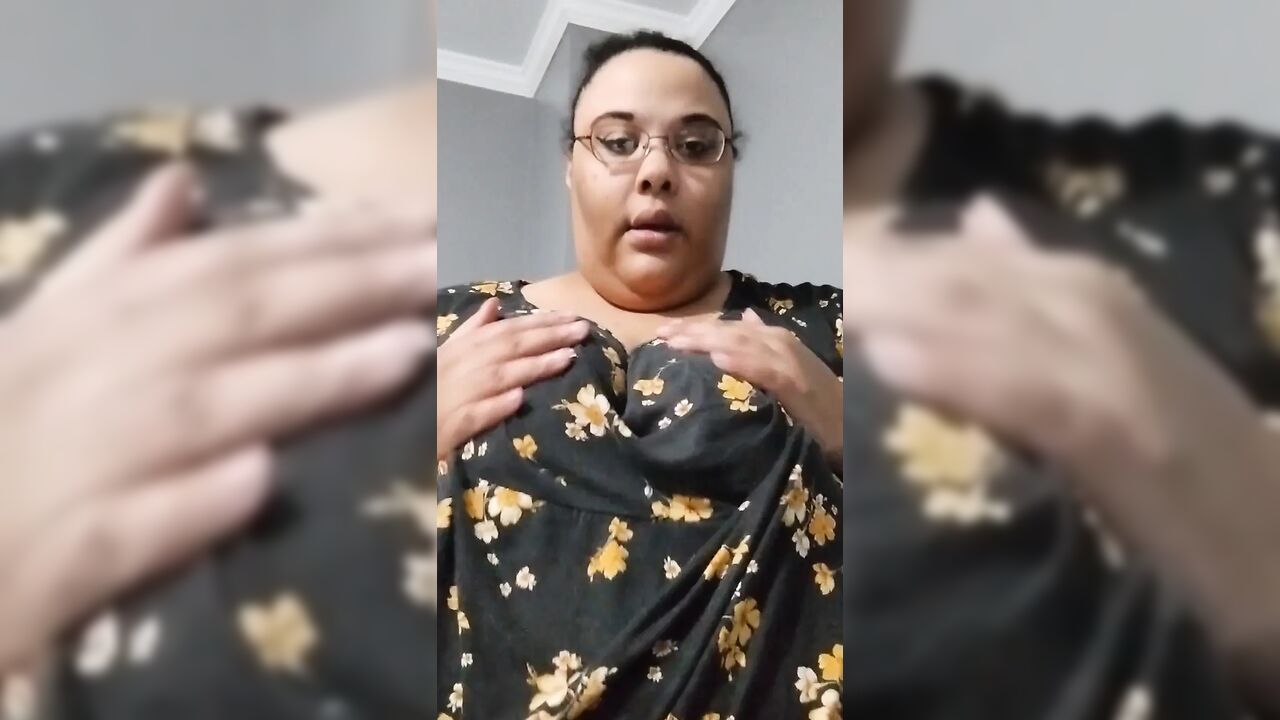 Playing with My Big Titties & Licking My Nipples!