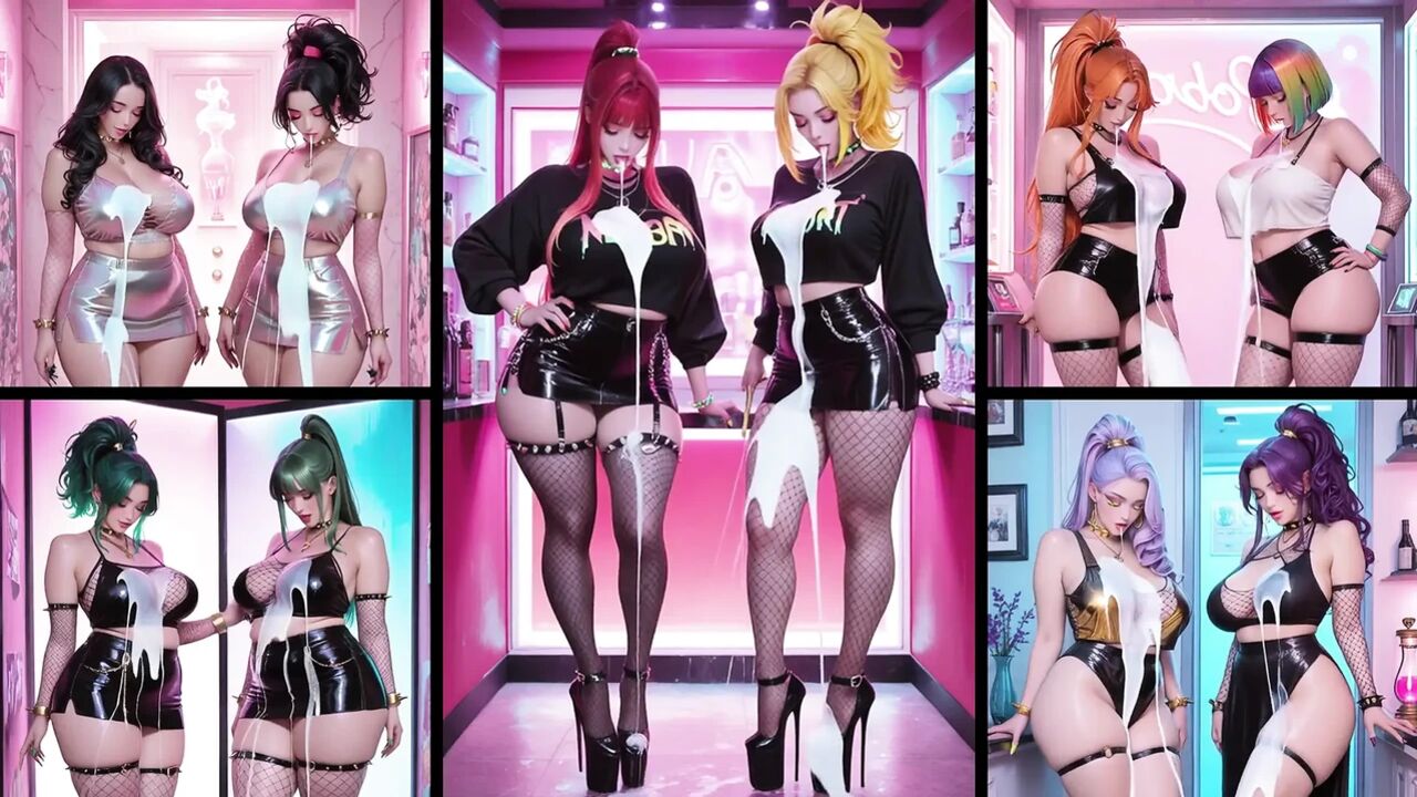 Anime Hotties love cum on there bodys