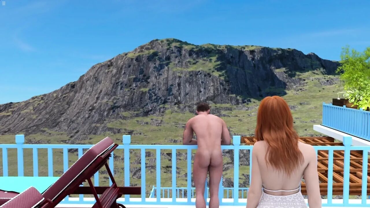 Sean Fucking His Stepmom Pussy Doggystyle Sex While His Stepaunt Taking Sunbath On The Pool