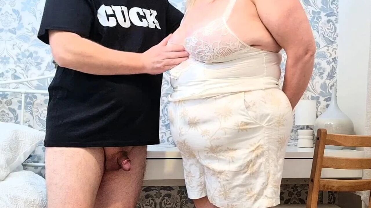 Slut Wife Spanked for Teasing Cocks Online - BBW Married Naughty Cuckold