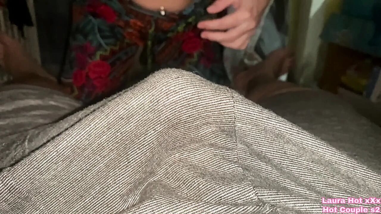 Perverted redhead neighbor puts a stranger's mini cock in her mouth, until she gets the cum
