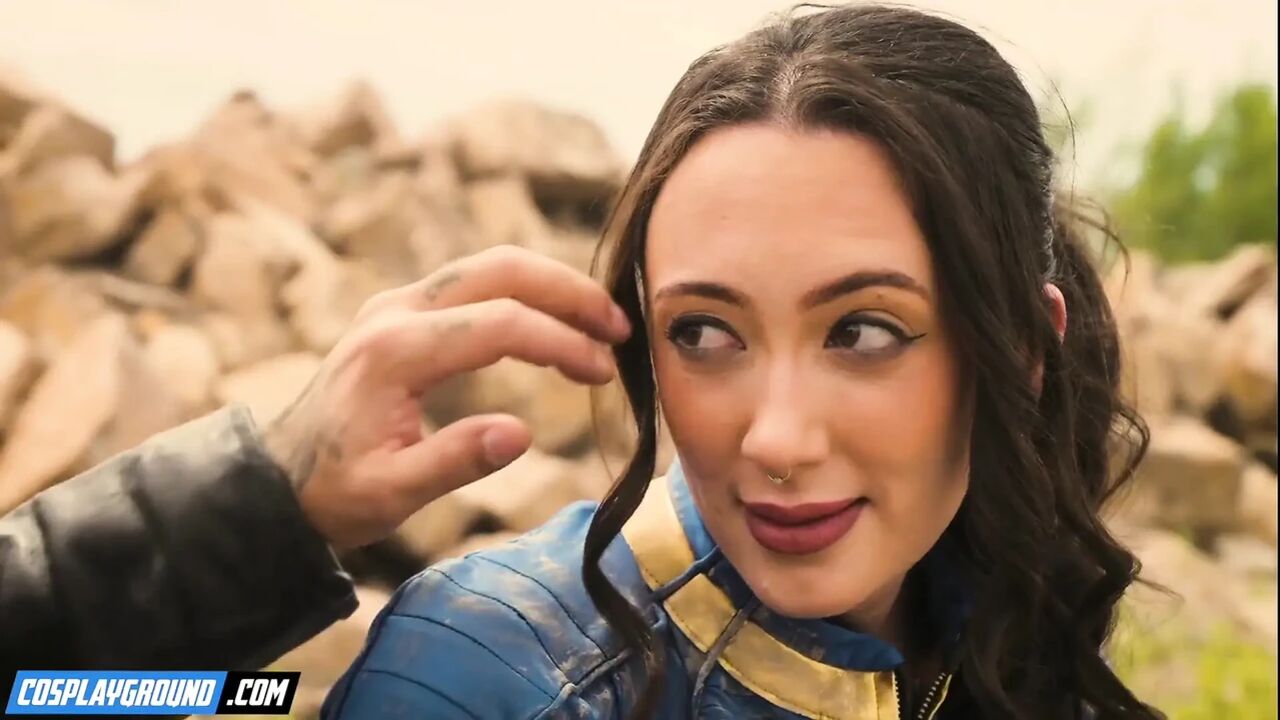 Sage Hunter Takes the Ghoul Hard Cock Until He Cums on Her Face - Fallout Porn Cosplay Parody