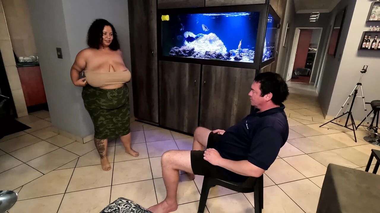 Stripping for a white guy and sucking his dick