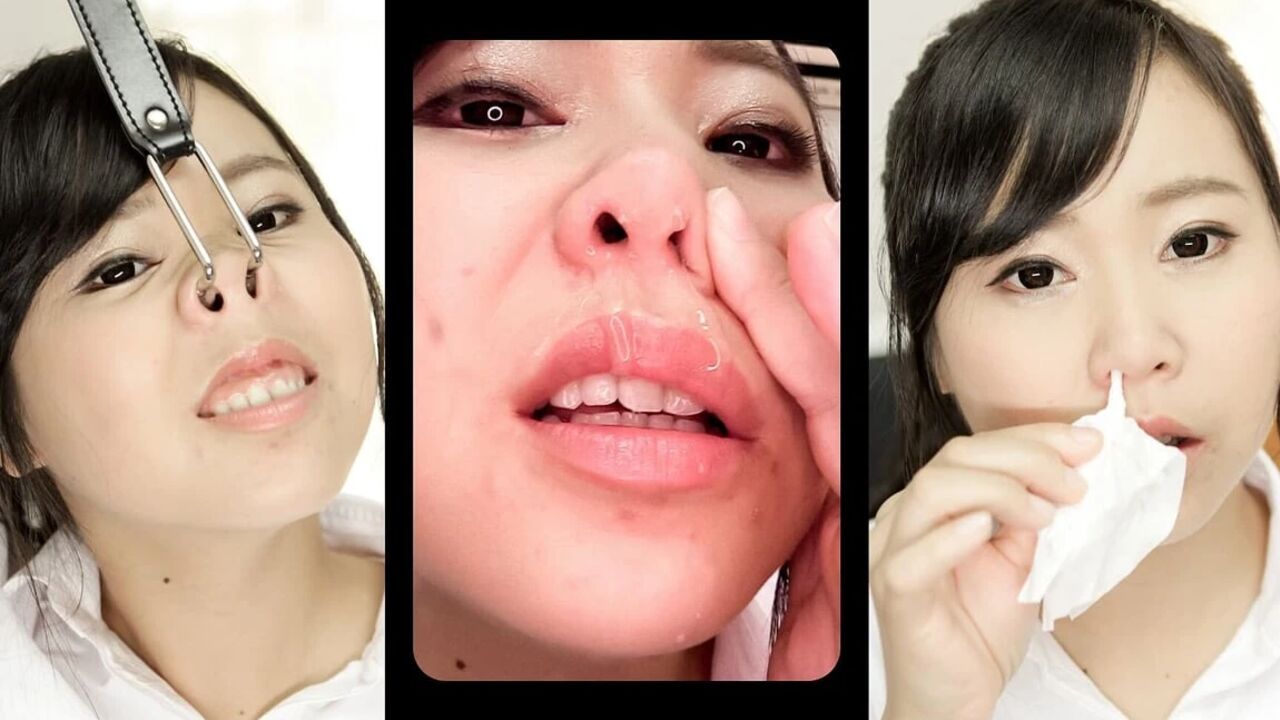 Pleading to Admiring Karin Yanagawa Nose and Runny Nose