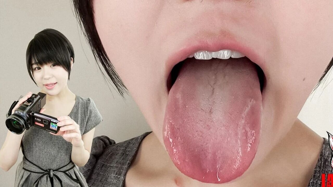 Short Hair Cutie Tsugumi Muto's One Metalic Tooth in Her Small Mouth!