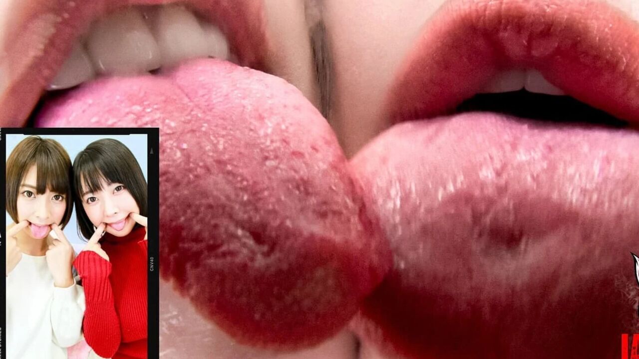 Arisa and Miku's Trio Kiss: a Dance of Tongues