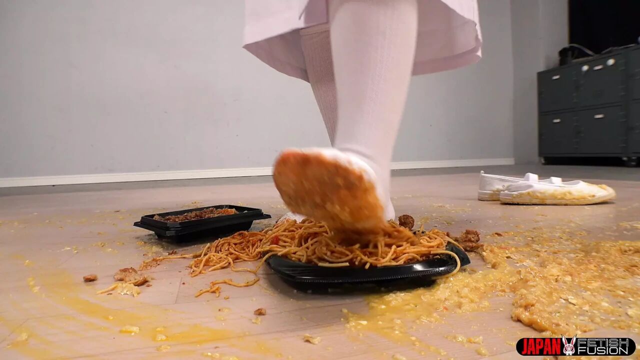School Lunch Mess - Misaki Okina’s Playful Food Crush