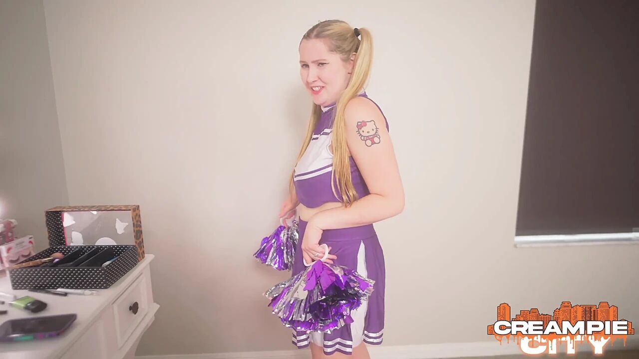 Big Tit Cheerleader Emma Shay Loves to Suck Black Dick, Getting Fucked, and Getting a Creampie!