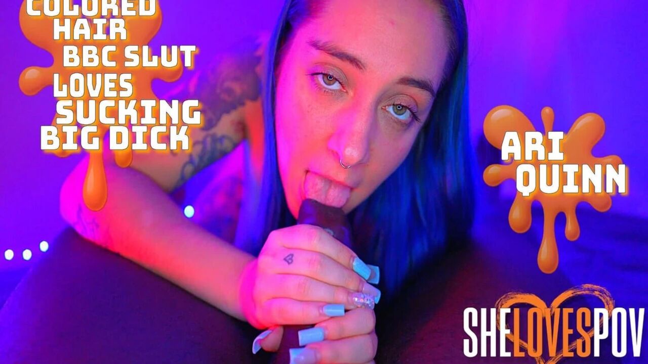 Semaj Media Tattooed Babe Ari Quinn Loved Slapping & Sucking My Dick Until I Cum!