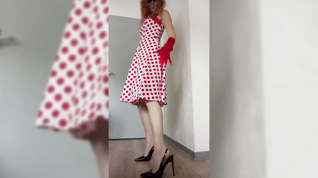 Wild woman with dots