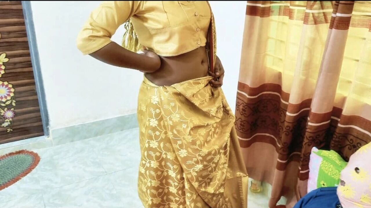 Hot desi wife wear sari and romantic sex with husband clear bangla audio