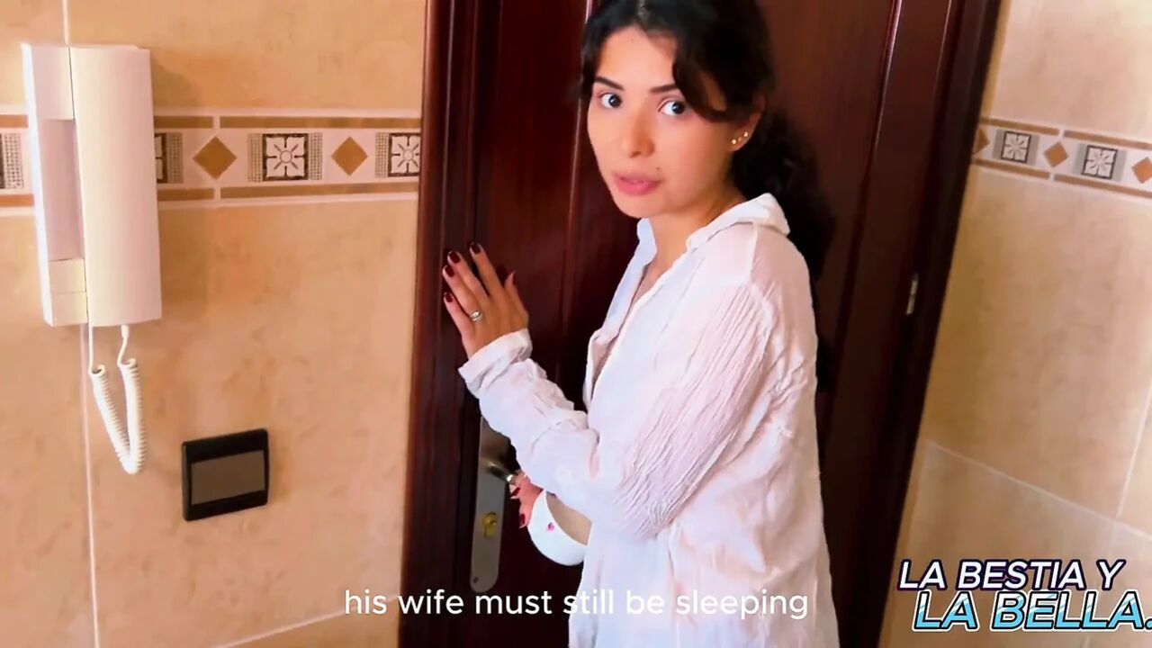 Neighbor Fucks Me in the Kitchen While I Ask Him for a Cup of Sugar.