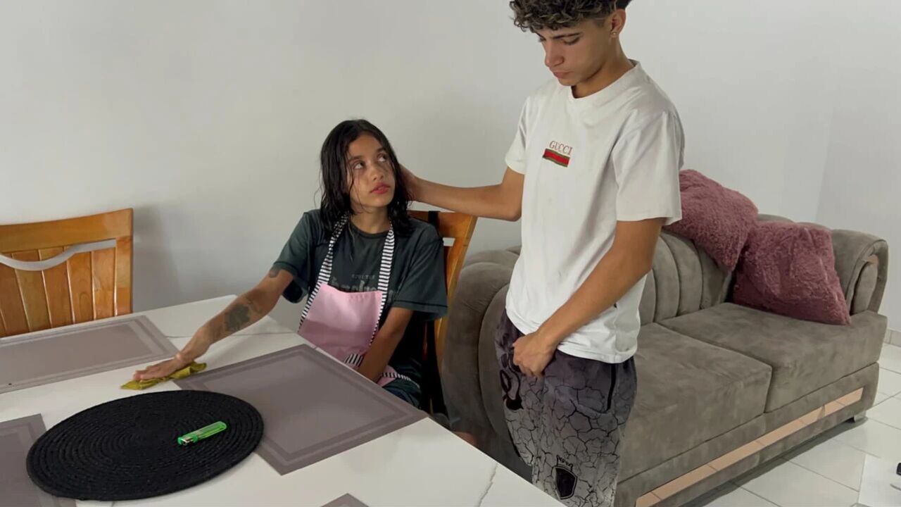 Latina maid gets a good ass fuck as payment for her work