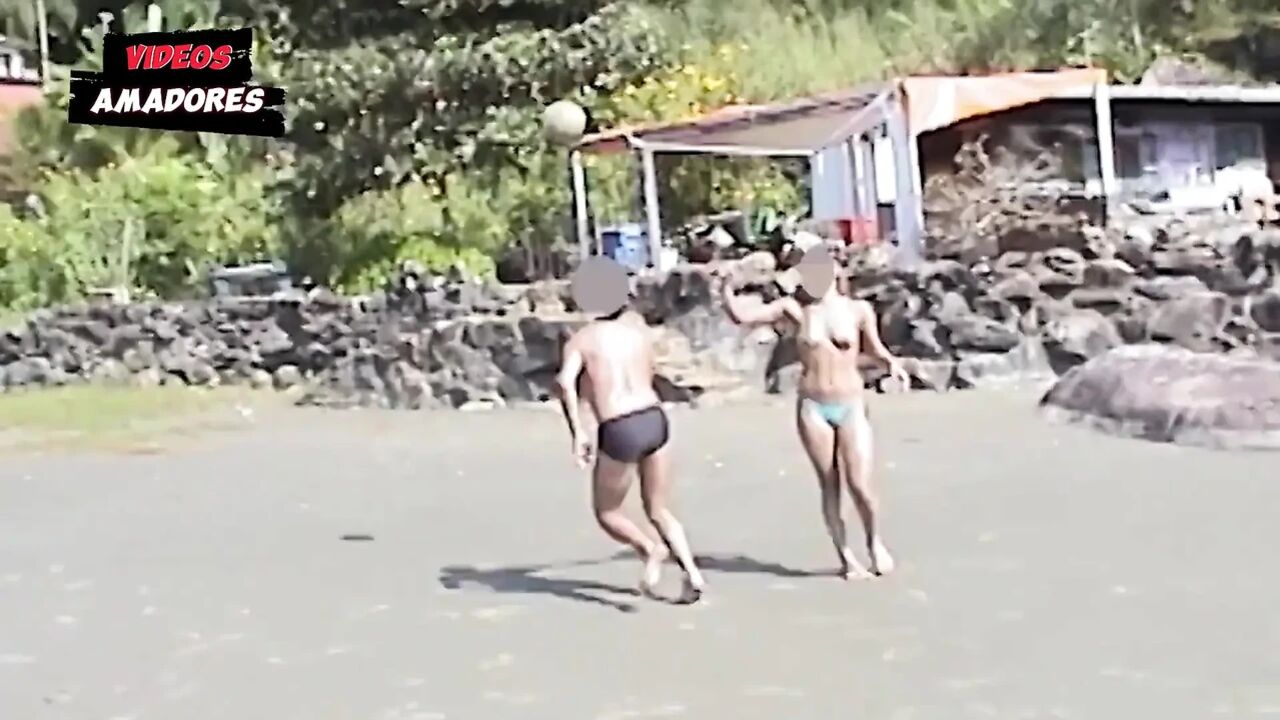 Hot Girls Take off Their Clothes on a Deserted Beach