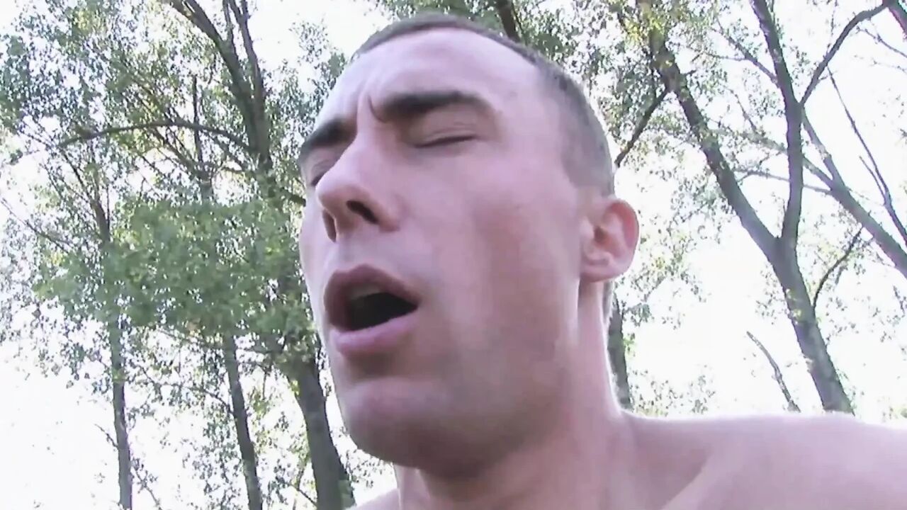 Young Sporty Guy Has a Tinder Date with a Grandma in the Forest! She Is so Desperate for a Hot Fuck and Even Takes off Her Teeth