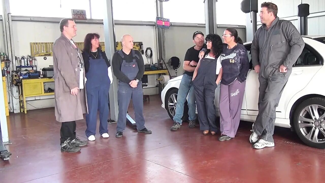 Sex Party in the Car Garage
