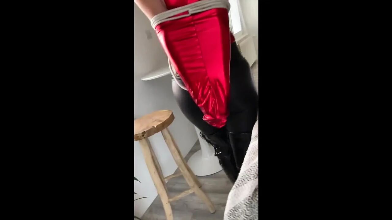 Dressed in latex walking part 1