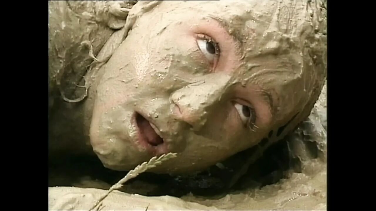 Mud Covered Slut Ass Fucked and Cummed on Pink Pussy by Huge Cock