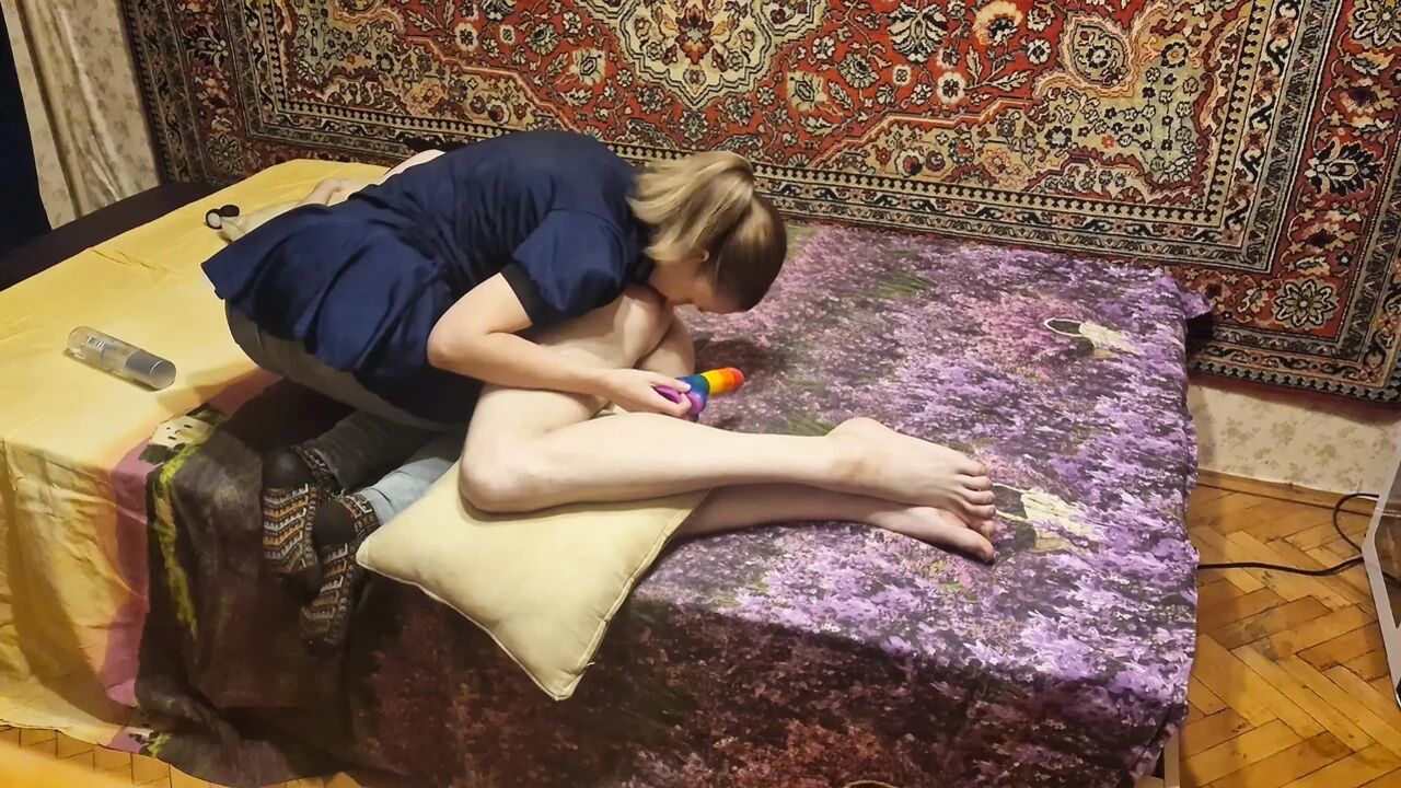Anastasia Mistress Dominant wife doing BDSM and humiliation with her loser husband amateur