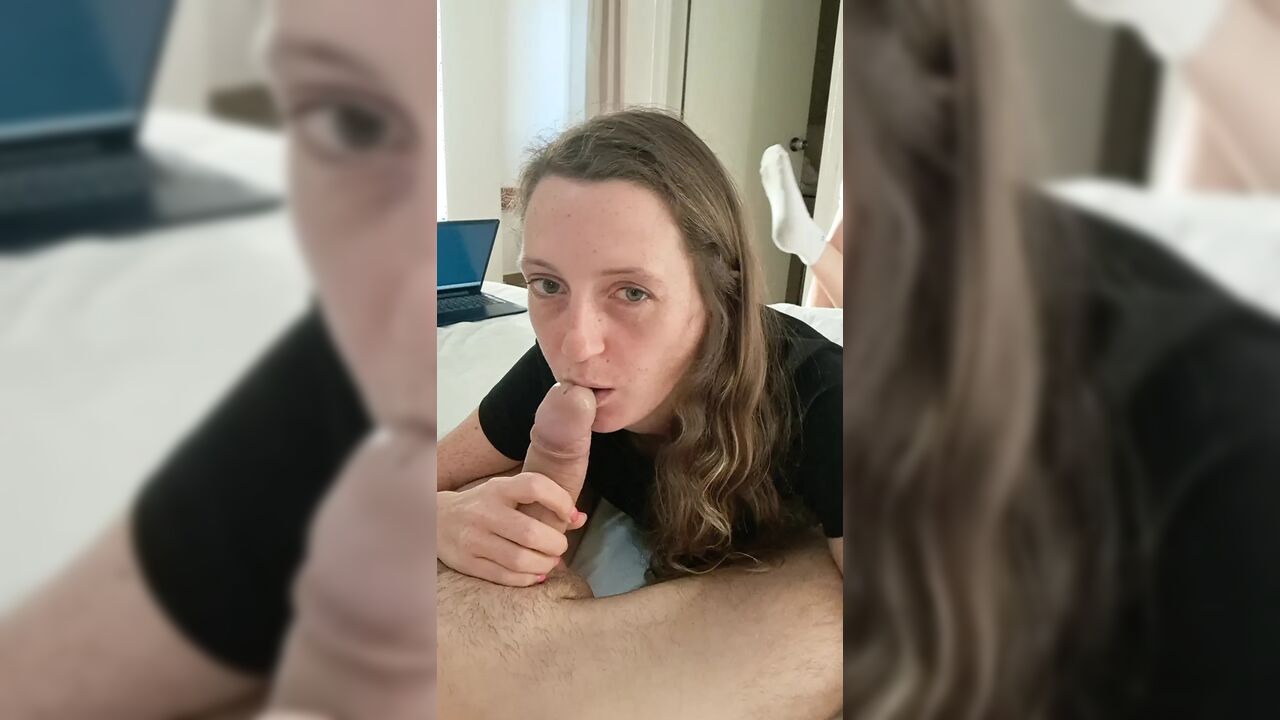 I Suck Him From Soft To 9 Inches, His Cock Is So Big!
